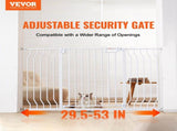 Baby Gate, 749-1346 mm Extra Wide, 762 mm High, Dog Gate for Stairs Doorways and House, Easy Step V952-LGXCWZLBS3052H2HGV0