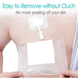 Waterproof Shower Cover Non-Stick Center Pad,10 Pcs Peritoneal Dialysis Port Protector,Clear V1369-AZ3-W-18933