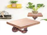 SWETRACE Hanging Shelf Wooden Material For Study 1Pcs 7.9X5.9X0.8In 20.00X15.00X2.00CM Brown V1189-LWWAL-20260327-03323