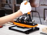 Leather Cutting Machine, 7.1 x 3.9 in Embossing Plate Manual Die Cutter, 0.47 in Pressure Stroke V952-SDSLPGYHJ18XT44PEV0