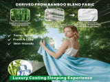 4 Piece Hotel Bamboo Cooling Sheet Set -Ultra Soft 2000TC Breathable Bed Sheets Set with 37 V1317-ZXW9-AUK-4JT-QL