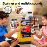 Keezi Kids Pretend Playset Supermarket Shopping Role Play Toy Cash Food 48PCS PLAY-B-MARKET-48PCS-YL