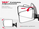 Tractor Magnetic Side Mirrors, 114 Lbs Magnet Rear View Mirror for Tractors, Forklifts, Lawn Movers, V1258-DP02-WO-221