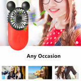 Cute Mini Personal Fan, 3 Adjustable Speeds, Portable Stand, For Indoor Outdoor Activities, 3 Pack V1188-MS-227-1234