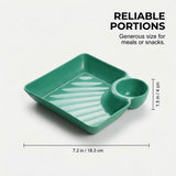 Sauce Separated, 2026 New Plastic Dumplings with Sauce Compartment, Upgrade Dumpling V1258-DP02-C-2506