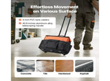Rolling Tool Bag, 110 lbs Load Capacity, 27 Pockets Heavy Duty Roller Tool Bag on Wheels, Adjustable V952-GLGJD20YC16849CWN001V0