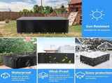 Rectangular Garden Furniture Cover, Lounge Bench Cover, Lounge Bench cover, Waterproof and UV V1189-LC-HW-00074