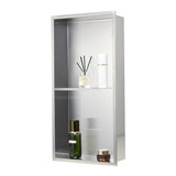VEVOR Shower Niche, 33.0 x 63.5 x 10.2 cm Recessed Wall Niche Double-layer, with Hollowed-out V952-BXGLYBKYS2C198038001V0