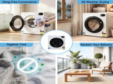 Devanti 6kg Tumble Dryer, Intelligent Touch Screen Clothes Dryer with 4 Drying Modes Stainless Steel TD-D-6KG-WH