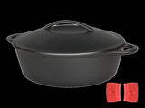 Pawz 6.6L Cast Iron Dutch Oven Heavy Duty Casserole Pot KT1025-AU