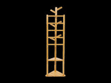 Clothes Coat Rack Garment Stand Shelf Wooden Tree Hanger Bag Hat Hook Holder V63-836771