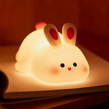 2-Pack Silicone Bunny Night Light, Dimmable Rechargeable, Bedroom Night Lamp V1192-AZ-W-22717