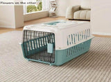 Portable Pet Carrier for Cats and Small Dogs, Airline-Approved Travel Kennel with Comfort Handle, V1341-ZY-JV3GD25D
