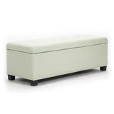 Storage Ottoman Stool 102cm Fabric LIGHT GREEN V274-FT-GQ003-LGN
