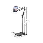 2023 New VIsion Hands Free Floor Stand Adjustable Bed Clip Holder For Tablet iPad iPhone 140cm V255-FLOOR-SQUARE-CANTILEVER-140