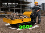 Centurion Petrol Tracked Wheelbarrow Dumper 212cc 7HP with Extendable Steel Hopper MWB-AST-D30-BLYL