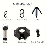 RHX3 Multi-functional Camping Light 5-level & stepless dimming, 3000mAh battery , V1232-LYD-RH3-005