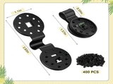 400 Pcs Black Shade Cloth Plastic Clips Round Sunshade Net Fixing Clip Fabric Clips for Garden Anti V1258-DP02-C-2253