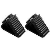 1Pc Heavy Duty Black Rubber Wheel Chock with Non Slip Bottom for Vehicle V1192-AZ-W-27192