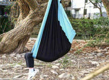 Hanging Chair Bed Dual Use Portable Hammock Swing for Camping Courtyard Corridor OutdoorBlue Gray V1294-YM0901-3116200020313