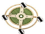 Round Rolling Low Stool Comfortable Universal Wheel Movable Mini Stool High Weight Capacity for Home V1294-YM0706-3116230016211
