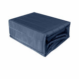 Indigo 800TC Luxury Cotton Self-Stripe Sheet Set King 40 cm Wall King V442-ATX-SHEETS-800TCSELFSTRIPE-INDIGO-KI