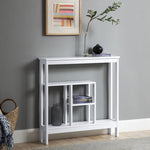 Sarantino Julian Console Table - White TBL-503-02-WH