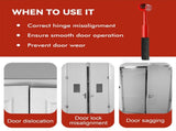 Heavy-Duty 4-in-1 Door Hinge Adjustment Tool - Wrench for Aligning & Lifting Sagging Doors V888-ELOSUNG33937