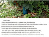 2-pack Outdoor Snake Repellent Dispenser - Weatherproof Scent Release Station for Garden Lawn V888-ELOSUNG56558