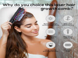 Green Vibrating Scalp Massager Comb - LED Therapy & Oil Infuser for Hair Growth V888-ELOSUNG26409