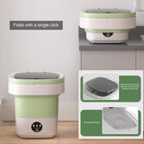 12L Mini Foldable Portable Washing Machine for Travel Small Apartments Student Rooms, Pink V1188-MS-325-0222