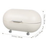 Iron Bread Box 34x20x19 cm for Kitchen Storage and Home Use, Vintage Case V1192-AZ-W-20566