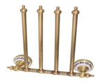 Swivel Towel Bar Antique Brass Towel Rack Rotated Towel Hanger Holder for Bathroom Four Rods V1294-YM0706-3112230060411