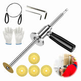 Inside Pipe Cutter for PVC Pipe, PVC Cutter Tool Set with Adjustable Depth Gauge with 5PCS Blades, V1370-AZ4-10105