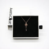 Gift Box - Key Rose Gold Aroma Necklace Purify Oil Blend V760-GBAJ - 39