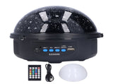 LED Bluetooth Star Light with Speaker USB RGB Music Remote Projection Lamp for Home Bar Decoration V1294-YM0714-3119210314711