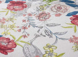 100% Cotton Lightly Quilted Coverlet Set Peacock Garden Pink Queen V442-STT-COVERLET-PEACOCKGARDEN-PINK-QS