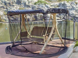 Outdoor Swing Chair Mesh Net Ultra Large Mosquito Net Zipper Closure Netting Curtain Water Resistant V1192-AZ-W-14243