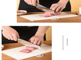 Coloerful 4-Piece Colour-Coded Index Cutting Board Set with Storage Stand - Food-Safe PP, Non-Slip, V888-ELOSUNG32075