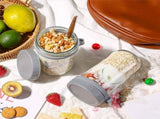 Overnight Oats Containers with Lids and Spoons 24 Oz Jars for Overnight Oats -2Pcs Glass Food V1369-AZ3-W-11698
