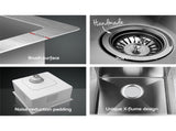 Cefito Kitchen Sink 51X45CM Stainless Steel Basin Single Bowl Silver SINK-5145-R010