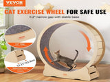 Wooden Cat Exercise Wheel, 1320mm Large Cat Treadmill Wheel for Indoor Cats, Cat Running Wheel with V952-MZMPBJYMSMDBJ1EXWV0