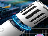 Wireless Bluetooth Portable Hand-Held Microphone Noise Reduction Colorful Light Karaoke for Home KTV V1370-AZ4-07787