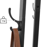 Coat Rack with 3 Shelves with Hooks Rustic Brown and Black V178-11697