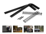 Trailer Ramp Gate Pins Latch Kit with Spring Loaded - 1 Set for Secure Trailer Gate V1192-AZ-W-32747