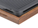 Tabletop Barbecue Grill Stick Proof Wooden Base Portable Alcohol Stove Compact BBQ Grill for V1294-YM0901-3111240087311