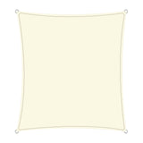 Wallaroo Waterproof 160GSM Outdoor Sun Shade Sail Canopy Cream Square 4 x 4m WPSS-4X4-160