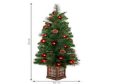 Christabelle 1.2m 4ft Sable Fir Potted Christmas Tree Pre Lit Multi Function LED Artificial Ind 112_SENSF4P