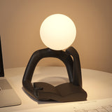 Black Creative Book Reader Desk Lamp - USB Powered, Modern Resin Design V888-ELOSUNG15685