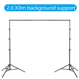2.6M*3M Heavy Duty Backdrop Support System for Photography Background Photo Video Studio V571-HZ260CMBGSST